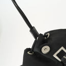 PRADA Backpack Nylon Black Silver Auth 170491-10