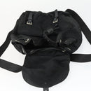 PRADA Backpack Nylon Black Silver Auth 170491-21