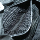 PRADA Backpack Nylon Black Silver Auth 170491-26
