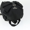 PRADA Backpack Nylon Black Silver Auth 170491-6