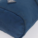 PRADA Purse Pouch Nylon Light Blue Silver Auth 170492-14