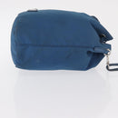 PRADA Purse Pouch Nylon Light Blue Silver Auth 170492-3