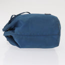 PRADA Purse Pouch Nylon Light Blue Silver Auth 170492-4