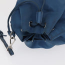 PRADA Purse Pouch Nylon Light Blue Silver Auth 170492-6