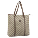 GUCCI GG Supreme Tote Bag PVC Beige 156 02 110 Auth 170497-1