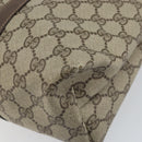 GUCCI GG Supreme Tote Bag PVC Beige 156 02 110 Auth 170497-16