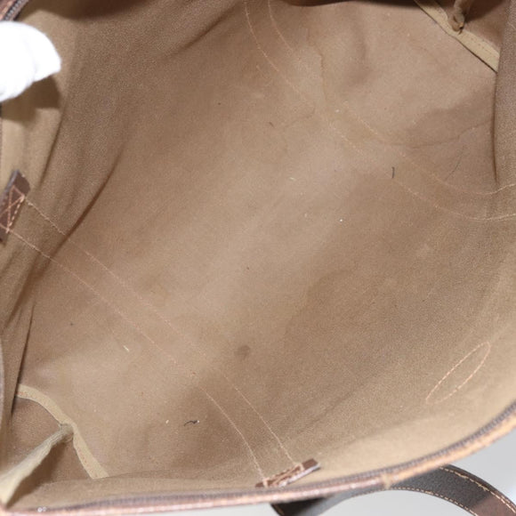 GUCCI GG Supreme Tote Bag PVC Beige 156 02 110 Auth 170497