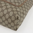 GUCCI GG Supreme Web Sherry Line Tote Bag PVC Beige Red 39 02 003 Auth 170499-9