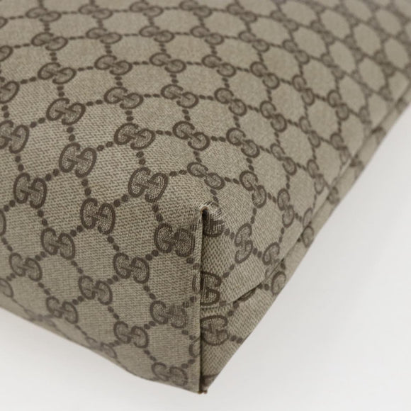 GUCCI GG Supreme Web Sherry Line Tote Bag PVC Beige Red 39 02 003 Auth 170499