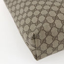 GUCCI GG Supreme Web Sherry Line Tote Bag PVC Beige Red 39 02 003 Auth 170499-16