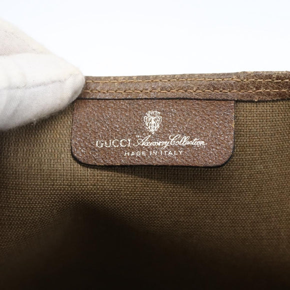 GUCCI GG Supreme Web Sherry Line Tote Bag PVC Beige Red 39 02 003 Auth 170499