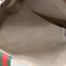 GUCCI GG Supreme Web Sherry Line Tote Bag PVC Beige Red 39 02 003 Auth 170499-10