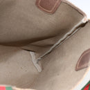 GUCCI GG Supreme Web Sherry Line Tote Bag PVC Beige Red 39 02 003 Auth 170499-18