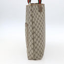 GUCCI GG Supreme Web Sherry Line Tote Bag PVC Beige Red 39 02 003 Auth 170499-4