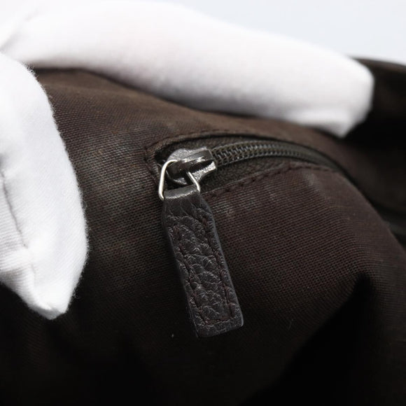 GUCCI GG Canvas Tote Bag Brown Silver 268639 Auth 170501