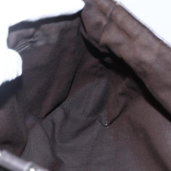 GUCCI GG Canvas Tote Bag Brown Silver 268639 Auth 170501