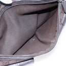 GUCCI GG Canvas Tote Bag Brown Silver 268639 Auth 170501-22