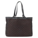 GUCCI GG Canvas Tote Bag Brown Silver 268639 Auth 170501-3