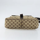 GUCCI GG Canvas Shoulder Bag Beige Silver 131211 Auth 170502-5