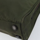 PRADA Hand Bag Nylon Green Silver Auth 170503-9
