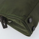 PRADA Hand Bag Nylon Green Silver Auth 170503-14