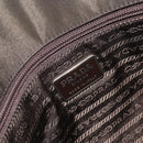 PRADA Hand Bag Nylon Green Silver Auth 170503-10