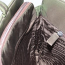 PRADA Hand Bag Nylon Green Silver Auth 170503-19