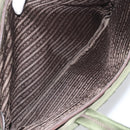 PRADA Hand Bag Nylon Green Silver Auth 170503-23