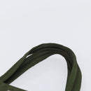 PRADA Hand Bag Nylon Green Silver Auth 170503-8