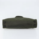 PRADA Hand Bag Nylon Green Silver Auth 170503-5