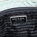 PRADA Hand Bag Nylon Gray Silver Auth 170504-18