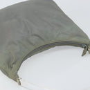 PRADA Hand Bag Nylon Gray Silver Auth 170504-6
