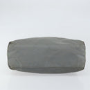 PRADA Hand Bag Nylon Gray Silver Auth 170504-5