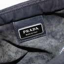PRADA Shoulder Bag Nylon Black Silver Auth 170505-18