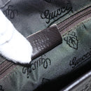 GUCCI GG Canvas Guccissima Shoulder Bag Leather Brown Gold 223666 Auth 170507A-12