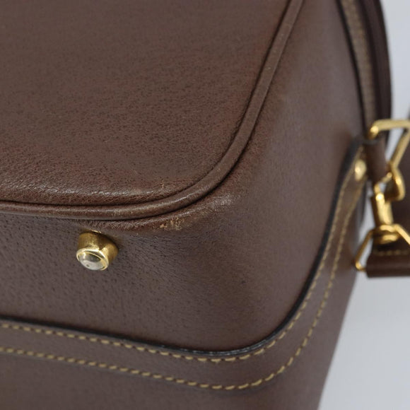 GUCCI Bamboo Hand Bag Leather 2way Brown Gold 013 122 2491 Auth 170509A