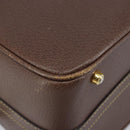 GUCCI Bamboo Hand Bag Leather 2way Brown Gold 013 122 2491 Auth 170509A-13