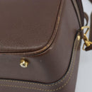 GUCCI Bamboo Hand Bag Leather 2way Brown Gold 013 122 2491 Auth 170509A-14