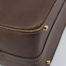 GUCCI Bamboo Hand Bag Leather 2way Brown Gold 013 122 2491 Auth 170509A-15