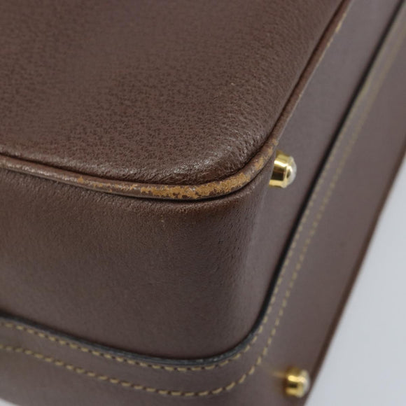 GUCCI Bamboo Hand Bag Leather 2way Brown Gold 013 122 2491 Auth 170509A