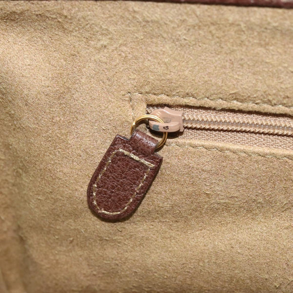 GUCCI Bamboo Hand Bag Leather 2way Brown Gold 013 122 2491 Auth 170509A