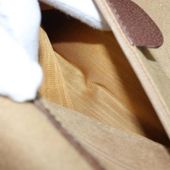 GUCCI Bamboo Hand Bag Leather 2way Brown Gold 013 122 2491 Auth 170509A