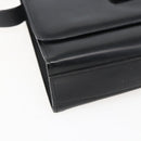 GUCCI Shoulder Bag Leather Black Silver 001 3064 Auth 170510-16