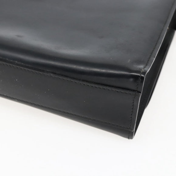GUCCI Shoulder Bag Leather Black Silver 001 3064 Auth 170510