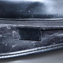 GUCCI Shoulder Bag Leather Black Silver 001 3064 Auth 170510-19