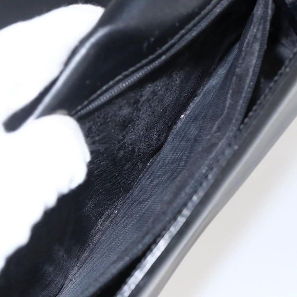 GUCCI Shoulder Bag Leather Black Silver 001 3064 Auth 170510