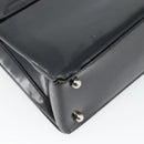 GUCCI Shoulder Bag Patent leather Black Silver Auth 170511-14