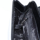 GUCCI Shoulder Bag Patent leather Black Silver Auth 170511-20