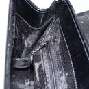GUCCI Shoulder Bag Patent leather Black Silver Auth 170511-21