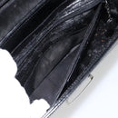 GUCCI Shoulder Bag Patent leather Black Silver Auth 170511-22